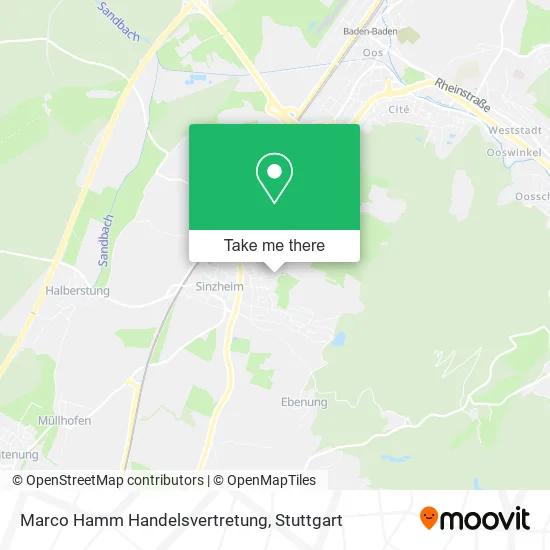 Карта Marco Hamm Handelsvertretung