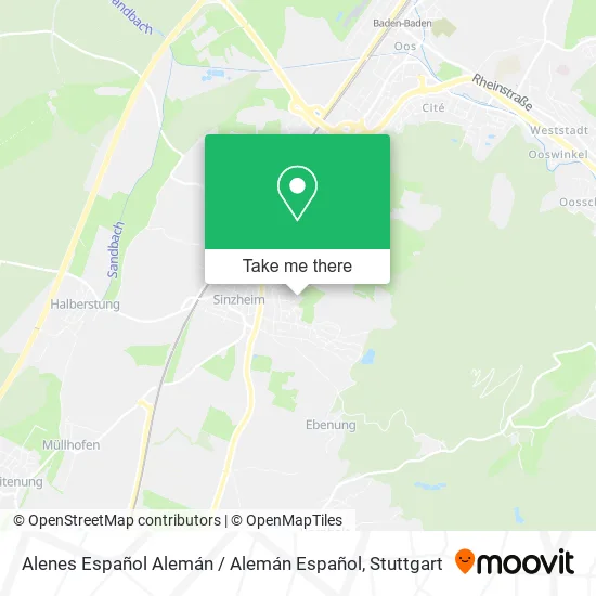 Карта Alenes Español Alemán / Alemán Español