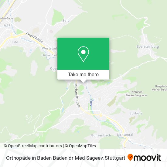 Orthopäde in Baden Baden dr Med Sageev map