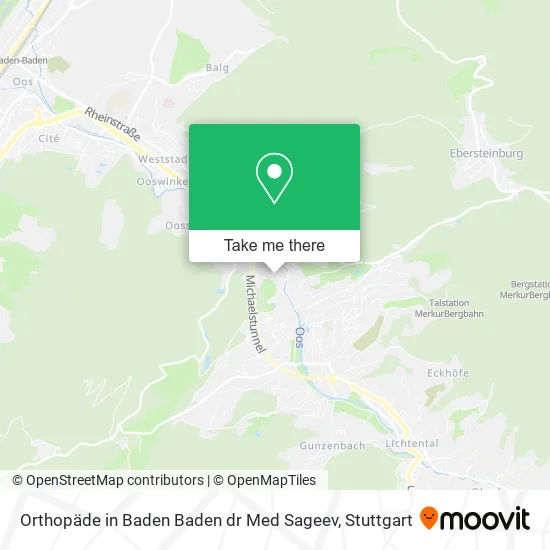 Карта Orthopäde in Baden Baden dr Med Sageev