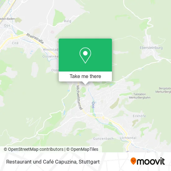 Карта Restaurant und Café Capuzina