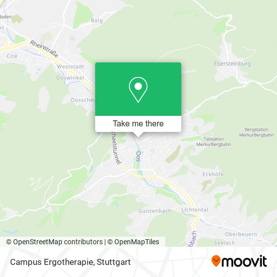 Campus Ergotherapie map