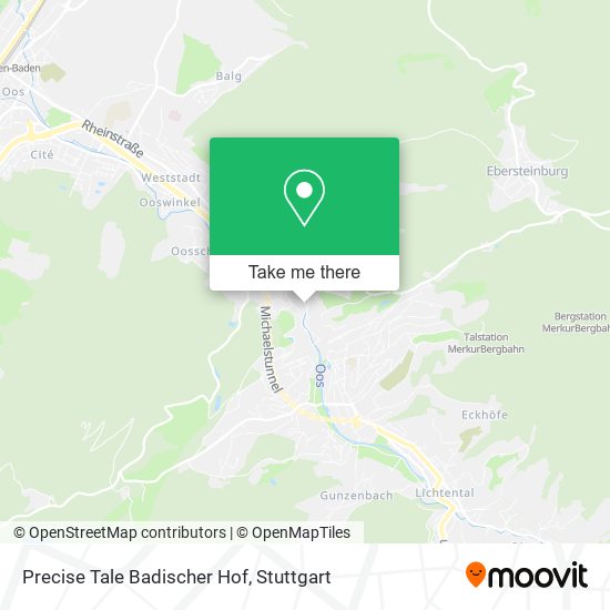 Precise Tale Badischer Hof map
