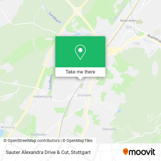 Sauter Alexandra Drive & Cut map