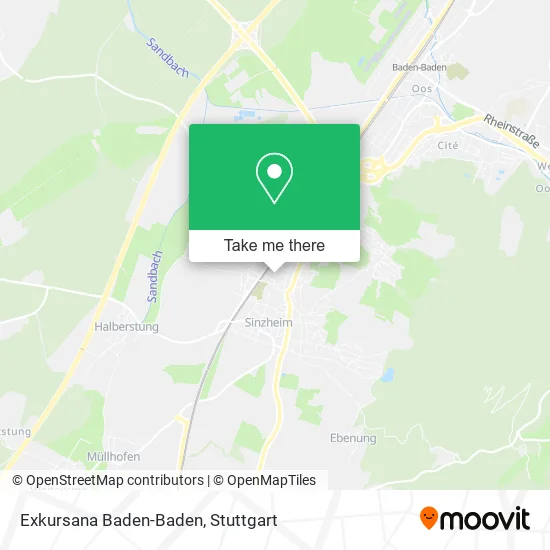 Карта Exkursana Baden-Baden