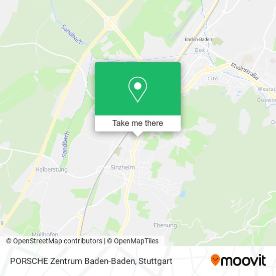 PORSCHE Zentrum Baden-Baden map