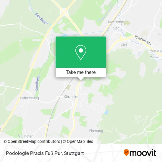 Карта Podologie Praxis Fuß Pur