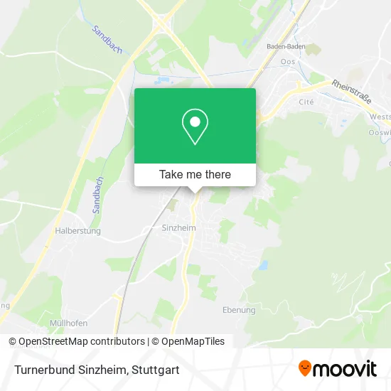 Карта Turnerbund Sinzheim