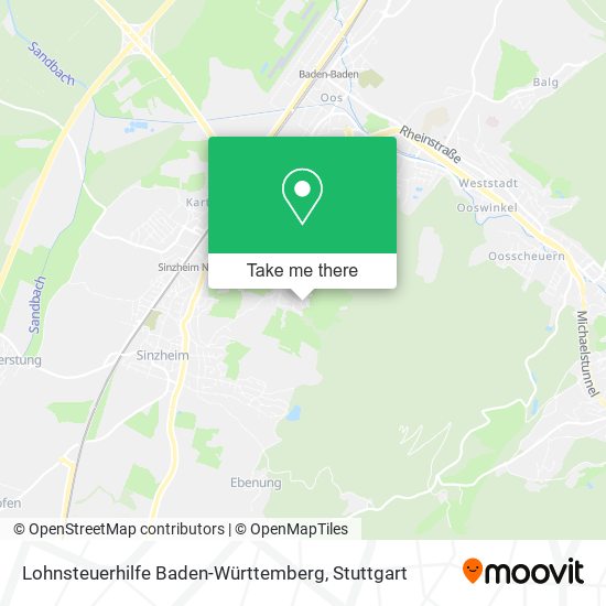 Карта Lohnsteuerhilfe Baden-Württemberg