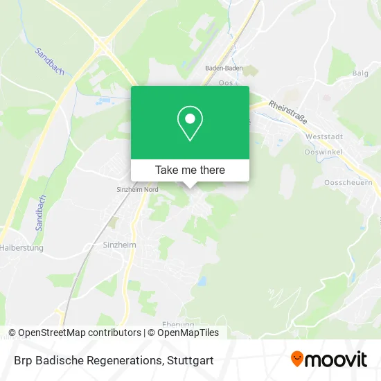 Карта Brp Badische Regenerations