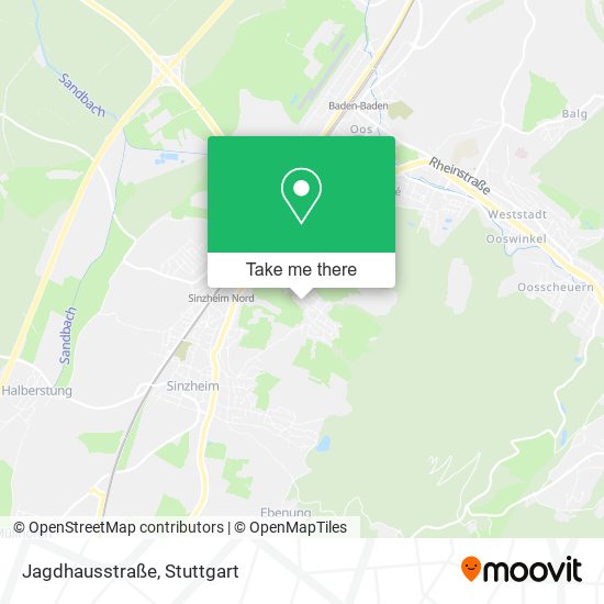 Карта Jagdhausstraße