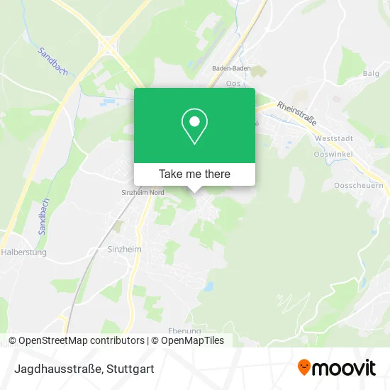 Карта Jagdhausstraße
