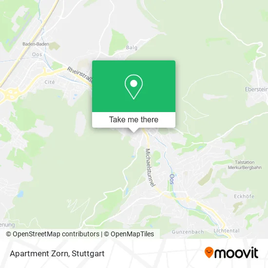 Карта Apartment Zorn