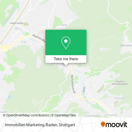 Immobilien Marketing Baden map