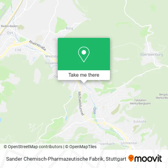 Карта Sander Chemisch-Pharmazeutische Fabrik