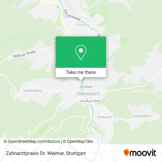 Карта Zahnarztpraxis Dr. Weimar