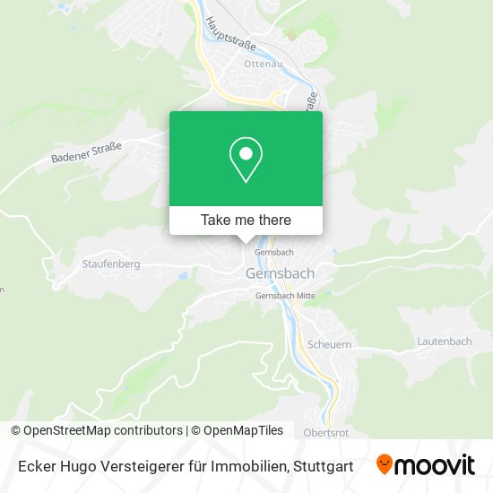 Карта Ecker Hugo Versteigerer für Immobilien