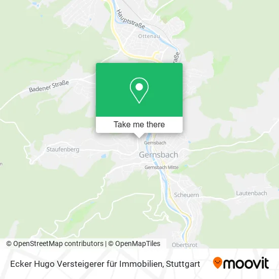 Карта Ecker Hugo Versteigerer für Immobilien