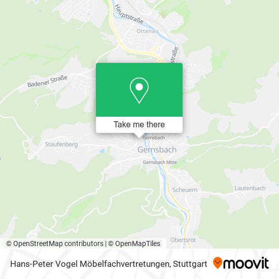 Hans-Peter Vogel Möbelfachvertretungen map