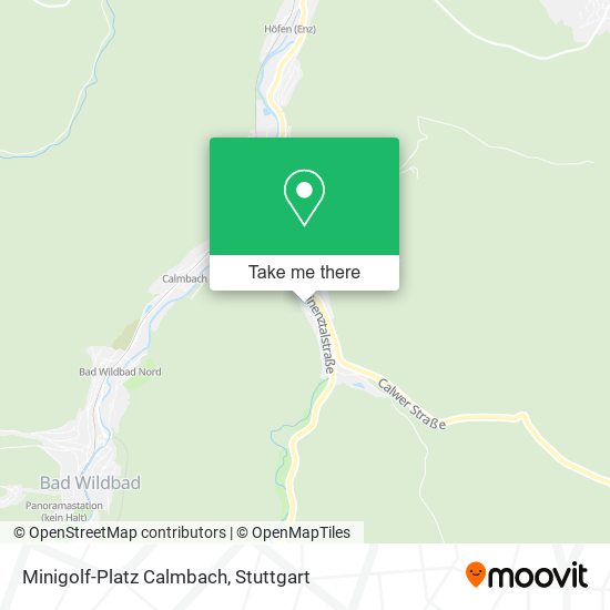 Minigolf-Platz Calmbach map
