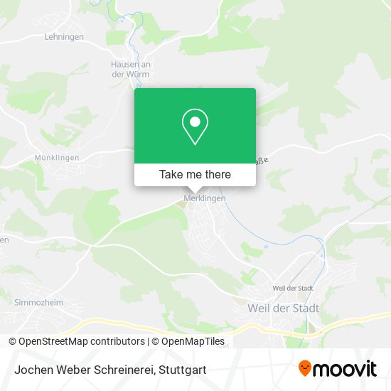 Jochen Weber Schreinerei map