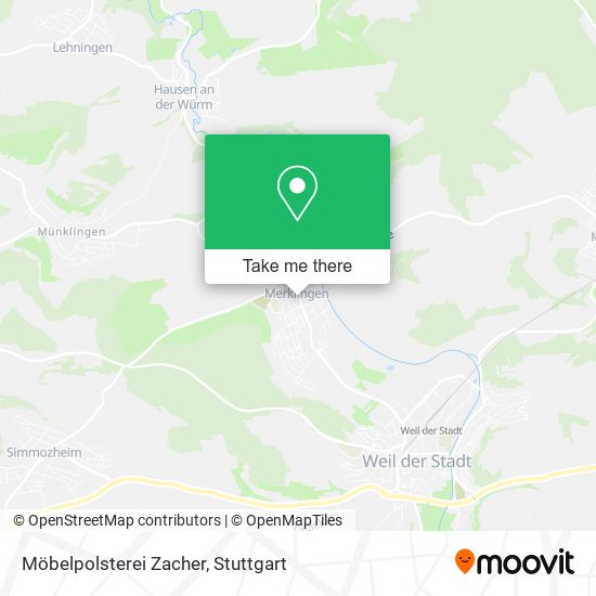 Карта Möbelpolsterei Zacher
