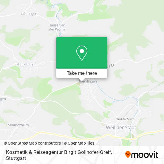 Kosmetik & Reiseagentur Birgit Gollhofer-Greif map