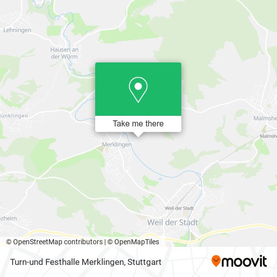 Turn-und Festhalle Merklingen map
