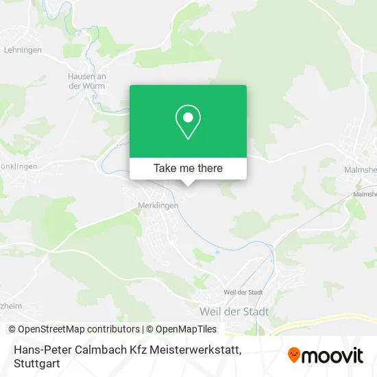 Карта Hans-Peter Calmbach Kfz Meisterwerkstatt