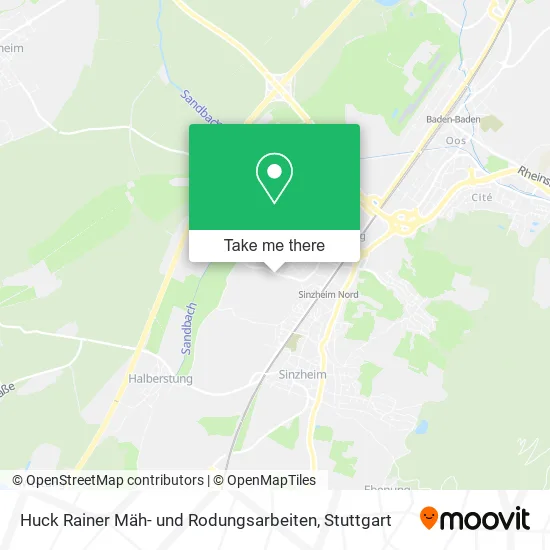 Карта Huck Rainer Mäh- und Rodungsarbeiten