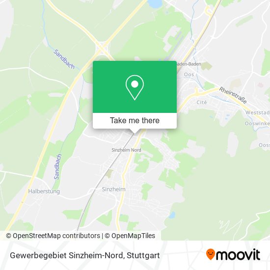 Карта Gewerbegebiet Sinzheim-Nord