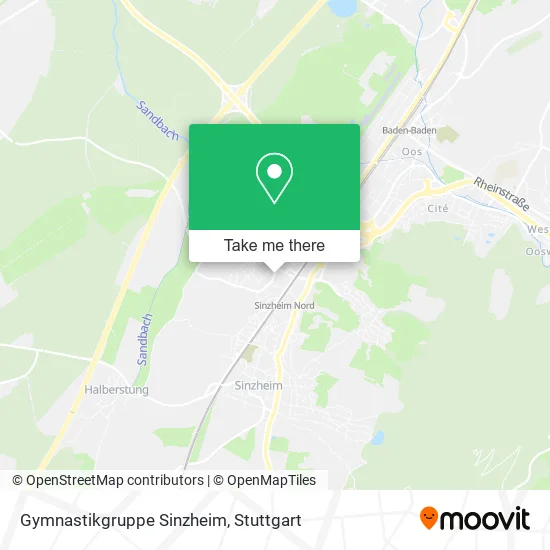 Карта Gymnastikgruppe Sinzheim