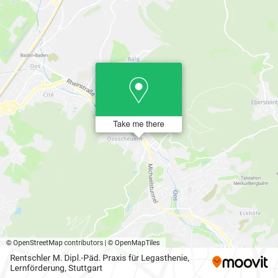 Карта Rentschler M. Dipl.-Päd. Praxis für Legasthenie, Lernförderung