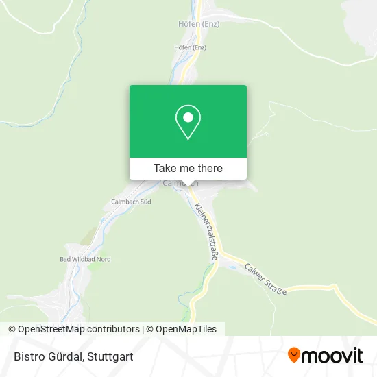 Карта Bistro Gürdal