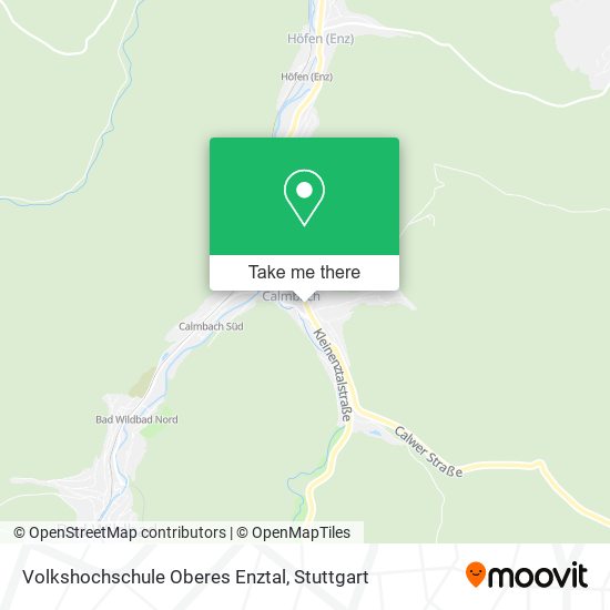 Карта Volkshochschule Oberes Enztal
