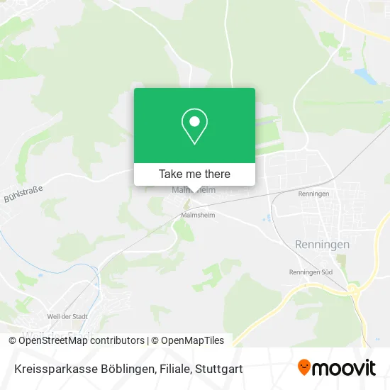 Карта Kreissparkasse Böblingen, Filiale
