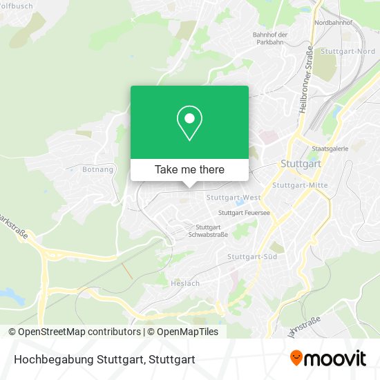 Hochbegabung Stuttgart map