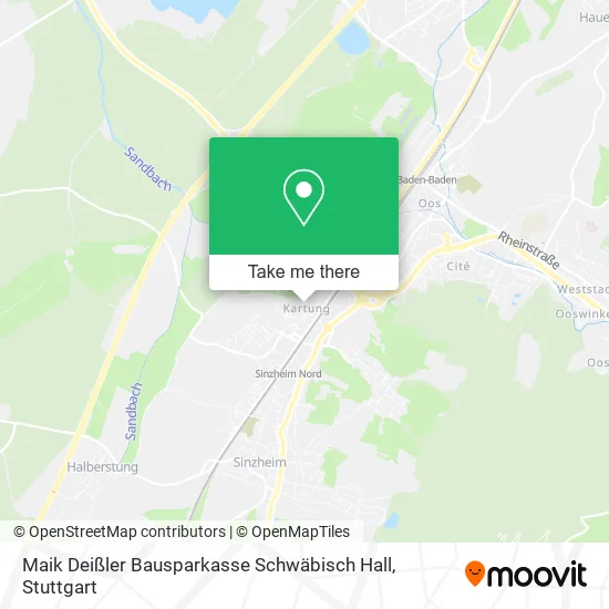 Карта Maik Deißler Bausparkasse Schwäbisch Hall