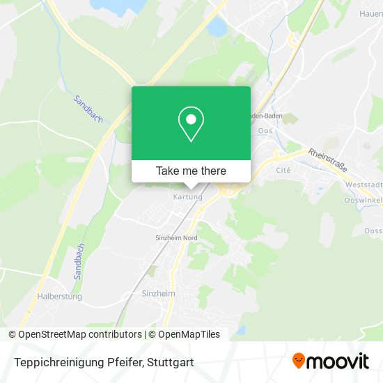 Teppichreinigung Pfeifer map