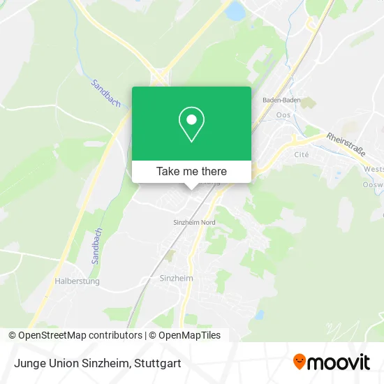 Карта Junge Union Sinzheim