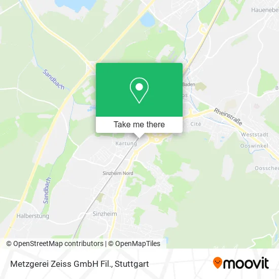 Карта Metzgerei Zeiss GmbH Fil.