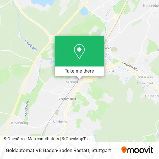 Карта Geldautomat VB Baden-Baden Rastatt