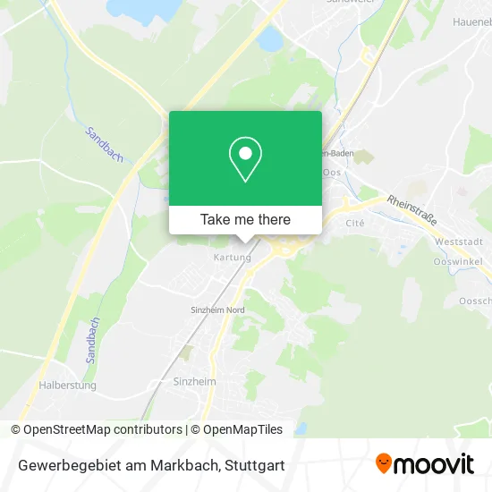 Карта Gewerbegebiet am Markbach