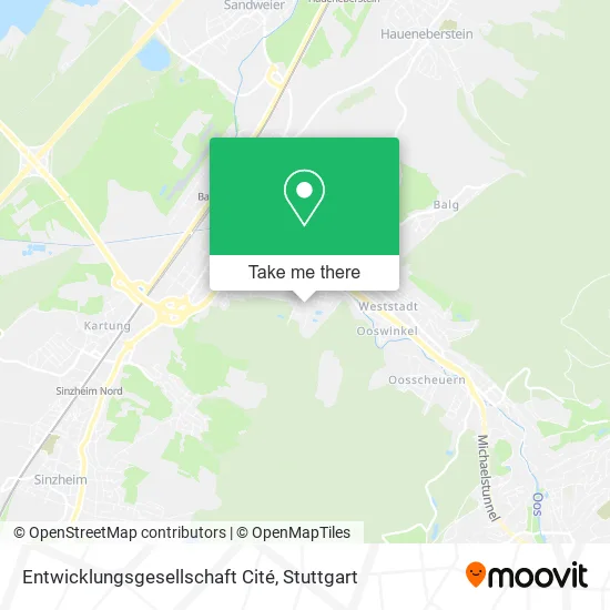 Карта Entwicklungsgesellschaft Cité