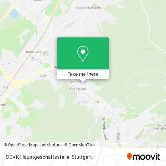 Карта DEVK-Hauptgeschäftsstelle