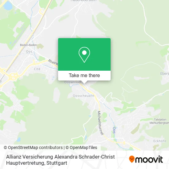 Карта Allianz Versicherung Alexandra Schrader-Christ Hauptvertretung