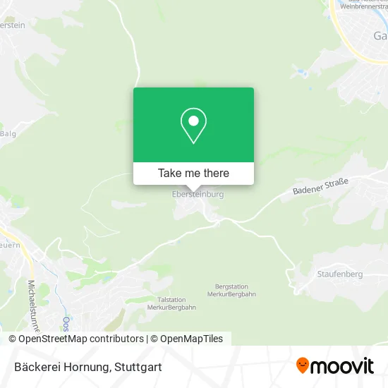 Карта Bäckerei Hornung