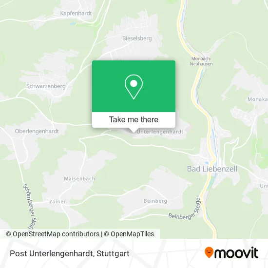 Карта Post Unterlengenhardt