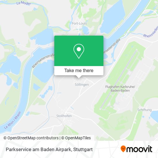 Parkservice am Baden Airpark map