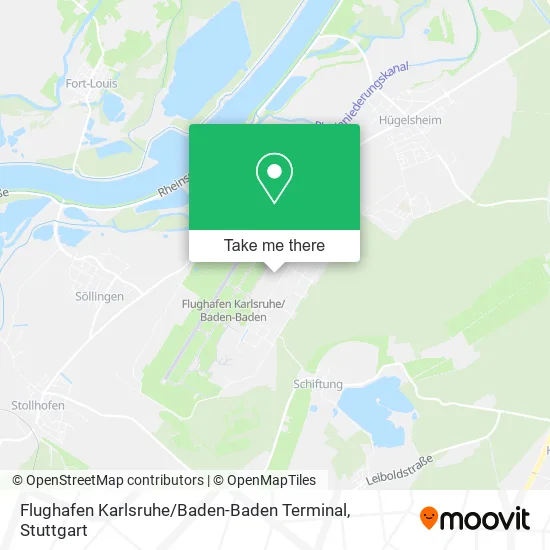 Карта Flughafen Karlsruhe / Baden-Baden Terminal